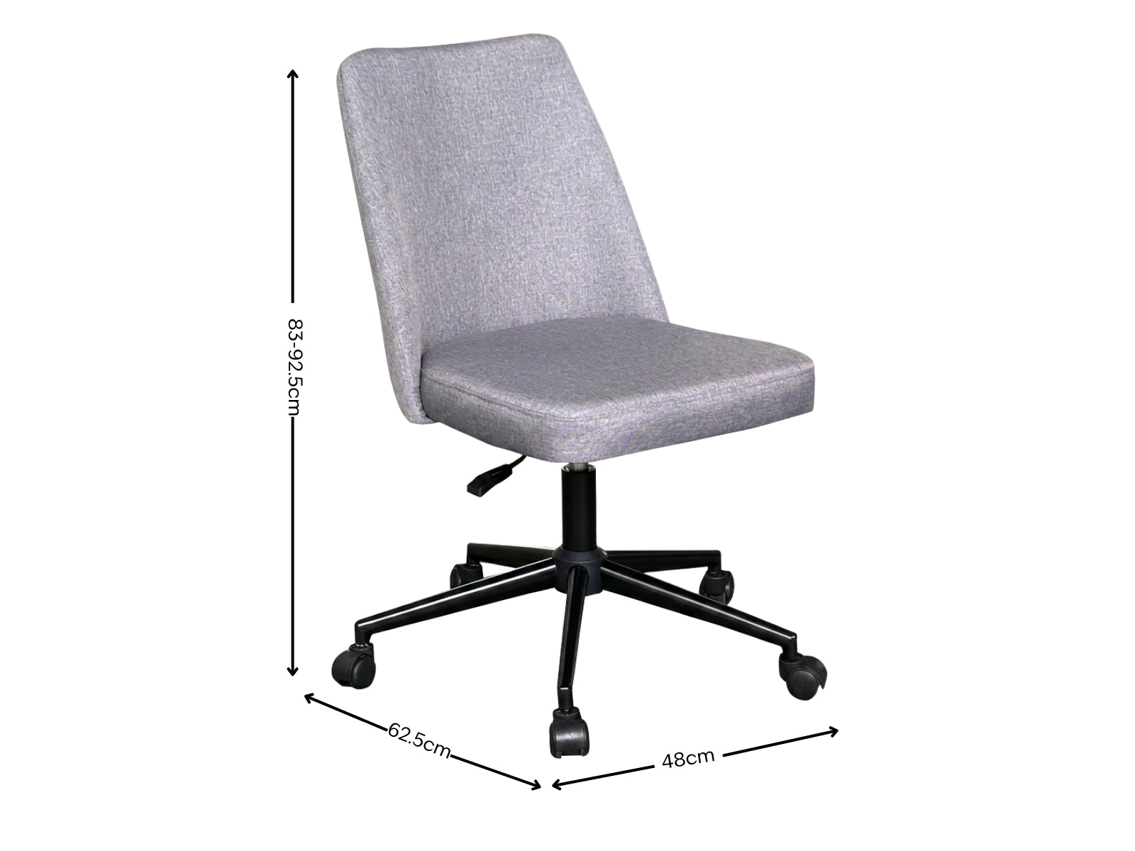 Buckley Linen Office Chair - Grey