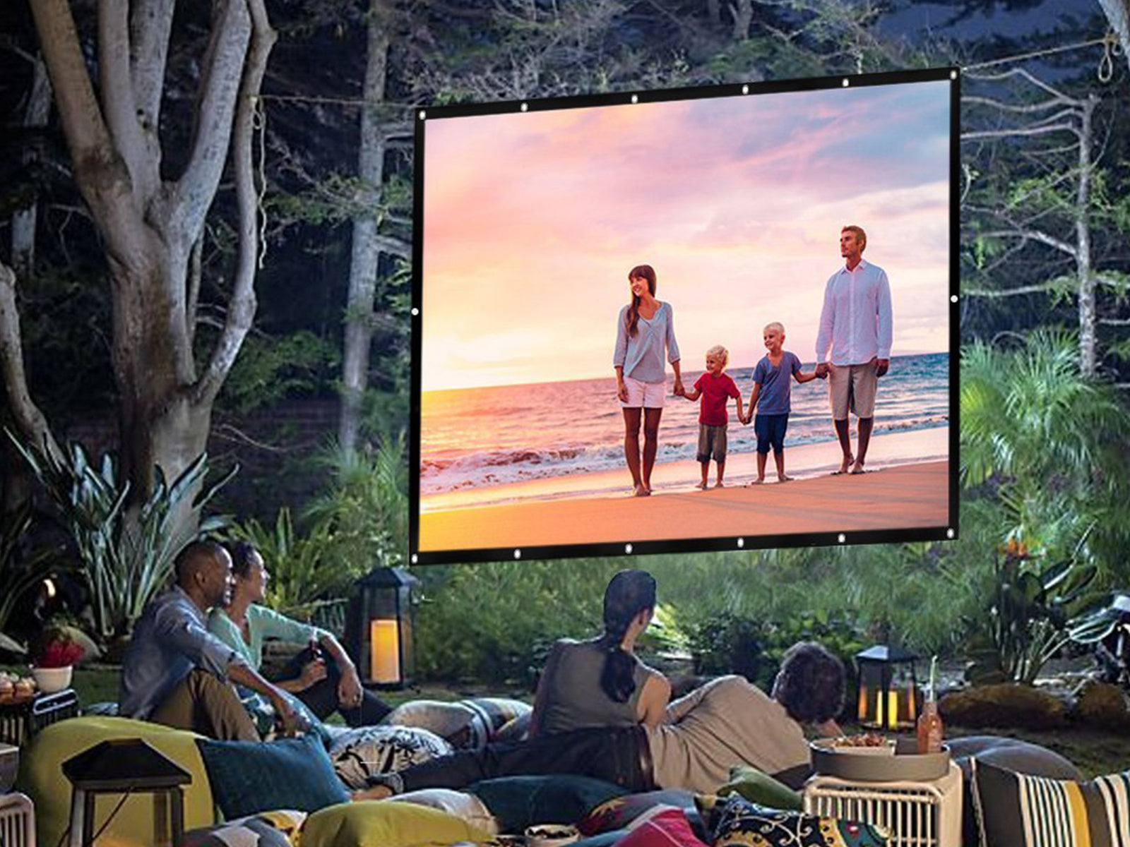 120 Inches Collapsible Projector Screen