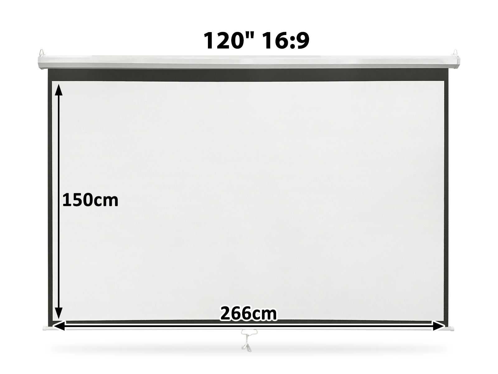 120 Inches Wide Screen Manual Projector Screen