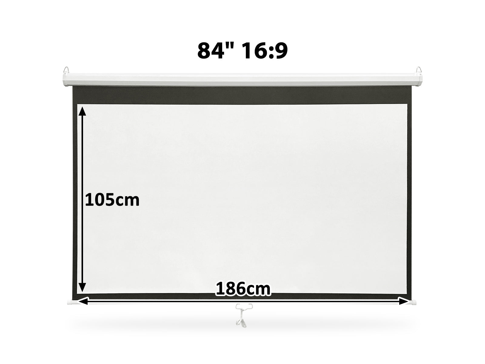 84 Inches Wide Screen Manual Projector Screen