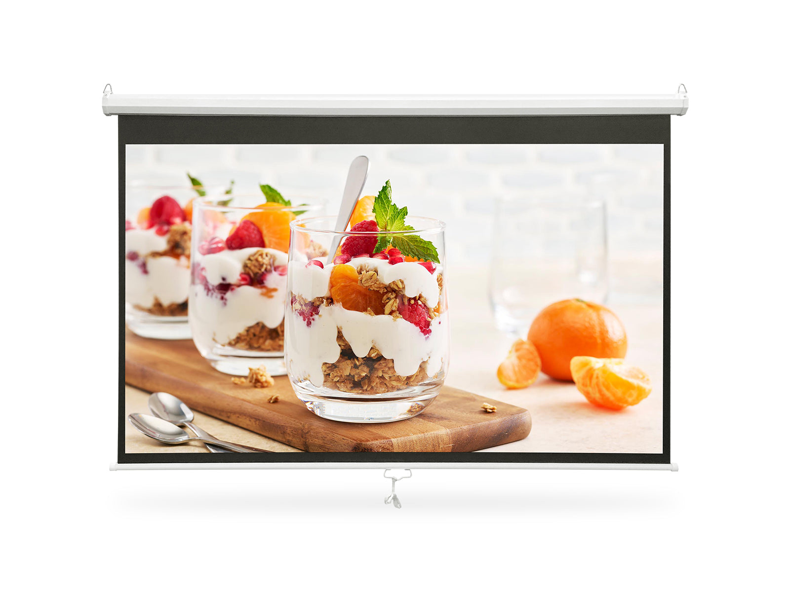 84 Inches Wide Screen Manual Projector Screen