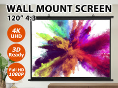 120 Inches Wall Mount Projector Screen