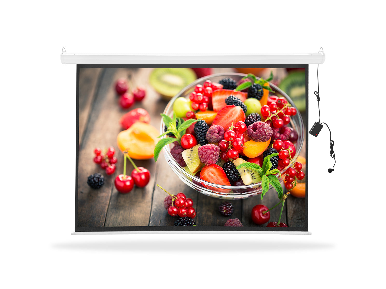 100 Inches Electric Motorized Projector Screen with Wireless Remote