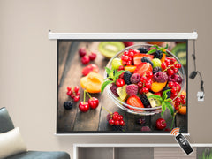 100 Inches Electric Motorized Projector Screen with Wireless Remote