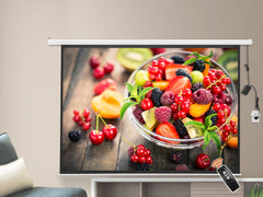 120 Inches Electric Motorized Projector Screen With Wireless Remote