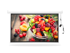 84 Inches Wide Screen Electric Motorized Projector Screen With Wireless Remote