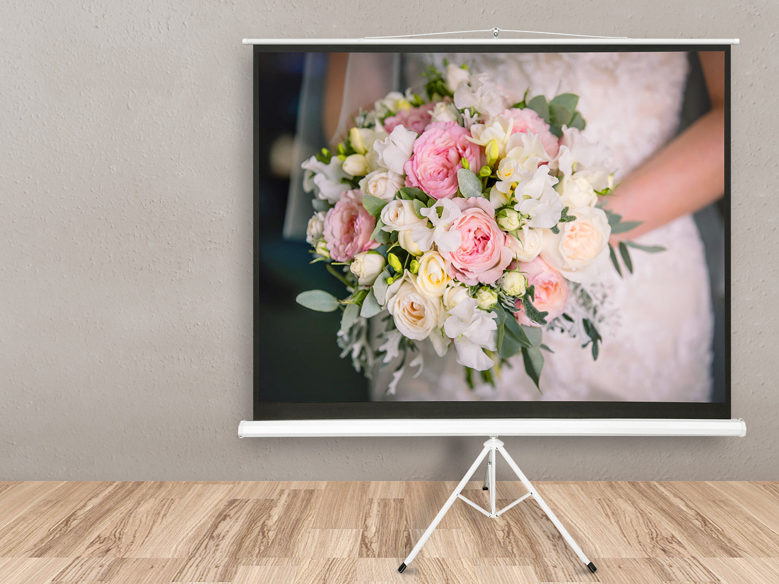 100 Inches Portable Tripod Projector Screen