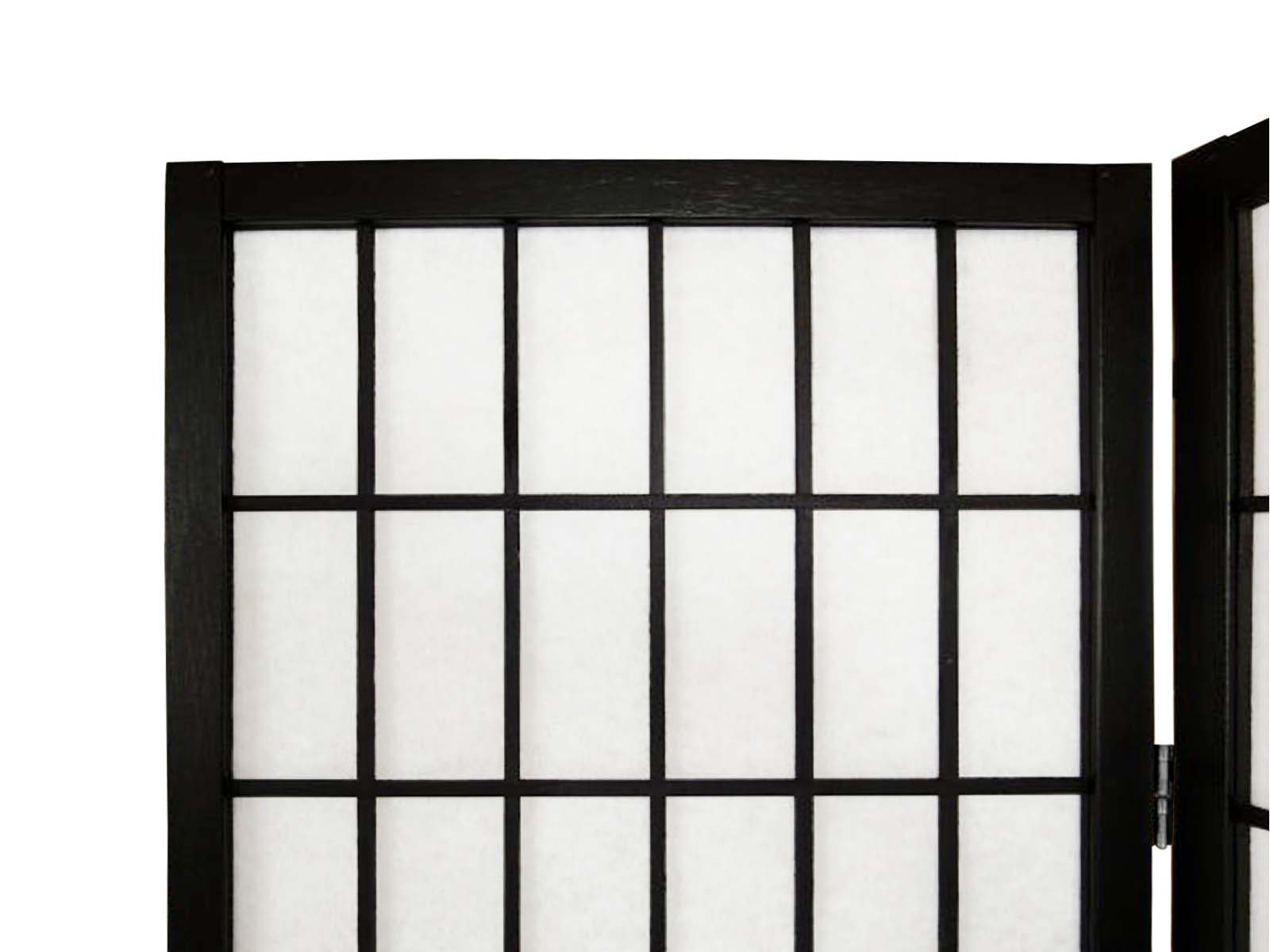 6-Panel Room Divider E P1 - Black