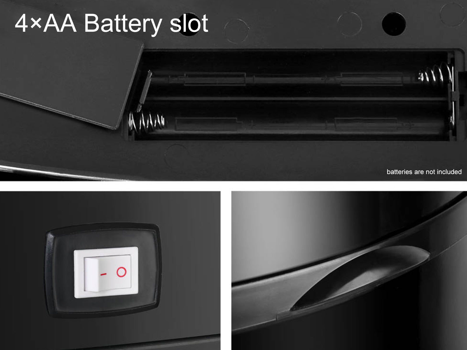 DS 58L Square Sensor Bin Black