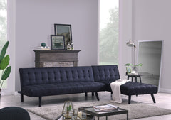 Boston Sofa Bed Chaise - Black