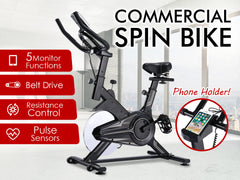 11kg Flywheel Exercise Spin Bike – Grey