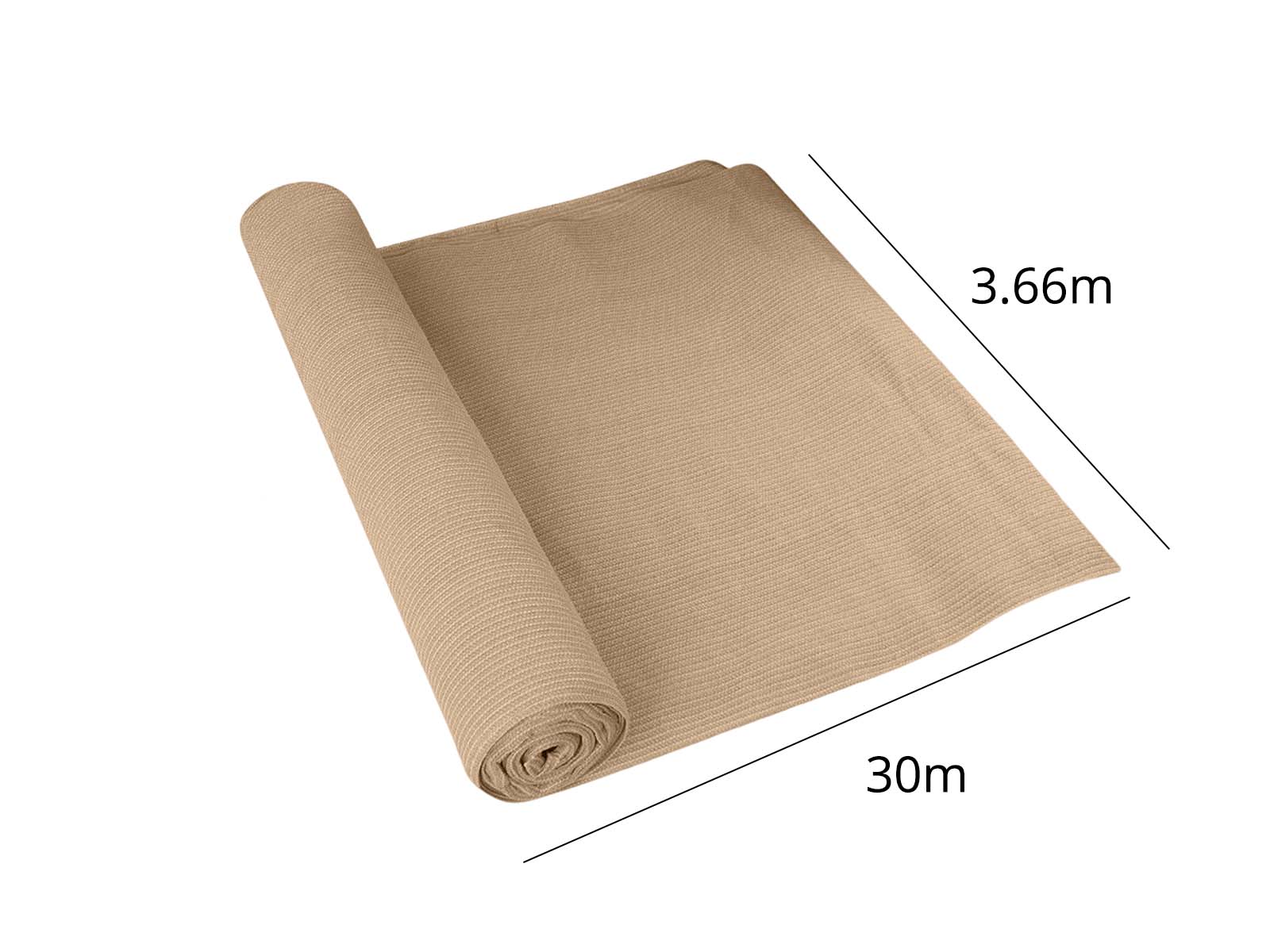 100gsm Beige Shade Cloth - 3.66m x 30m