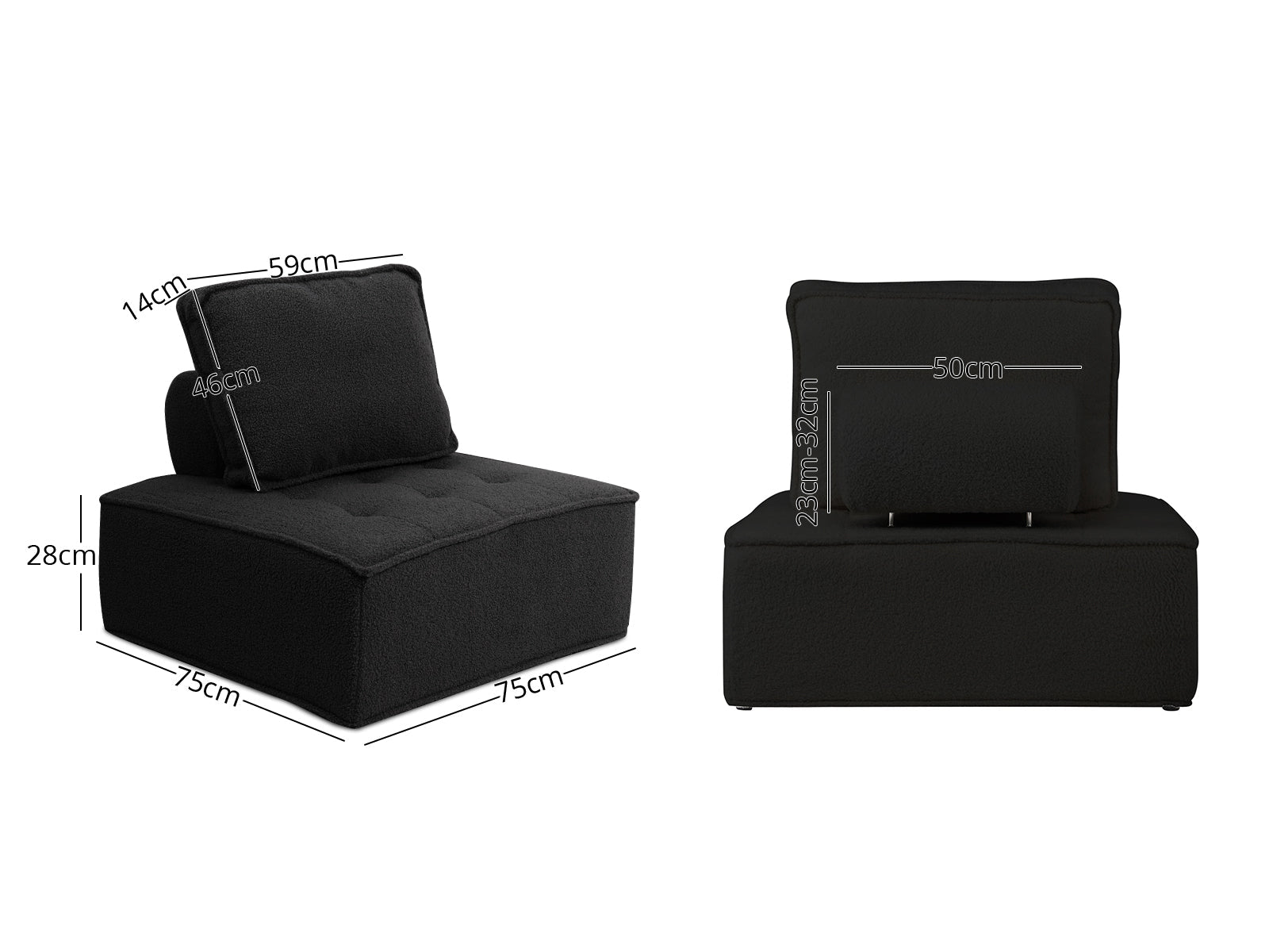 Brics Modular Sofa - Black