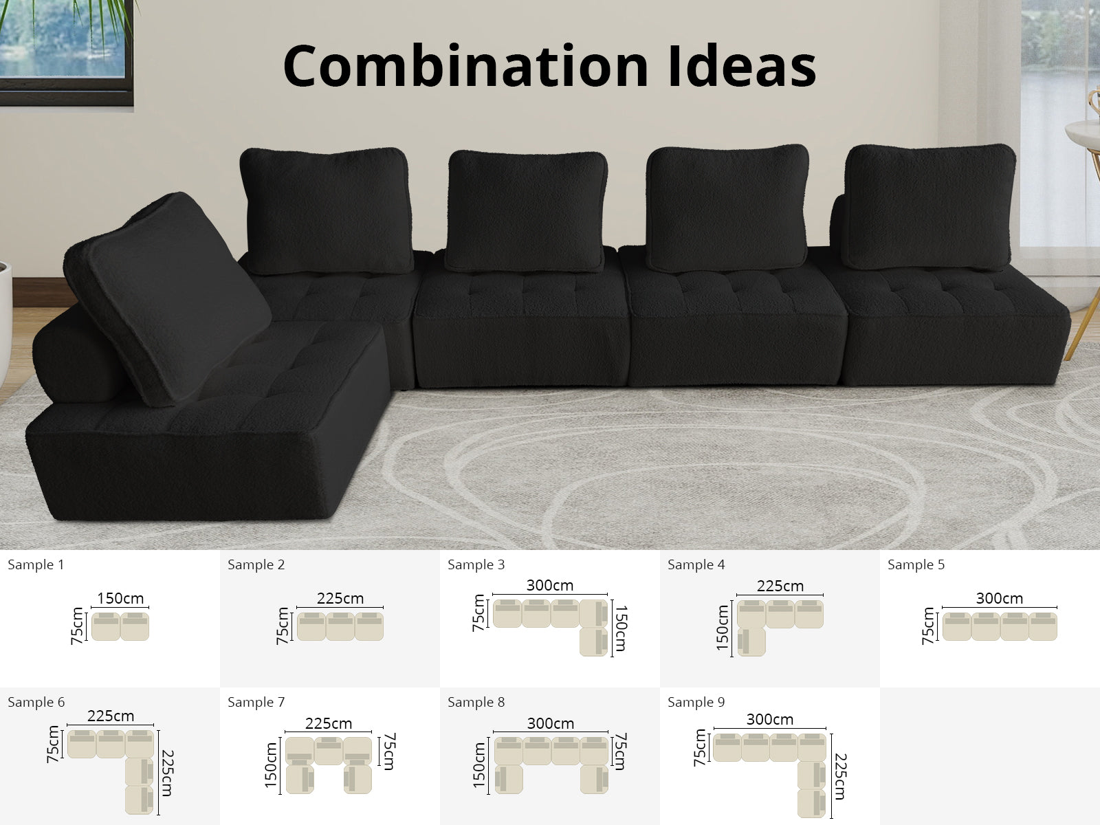 Brics Modular Sofa - Black