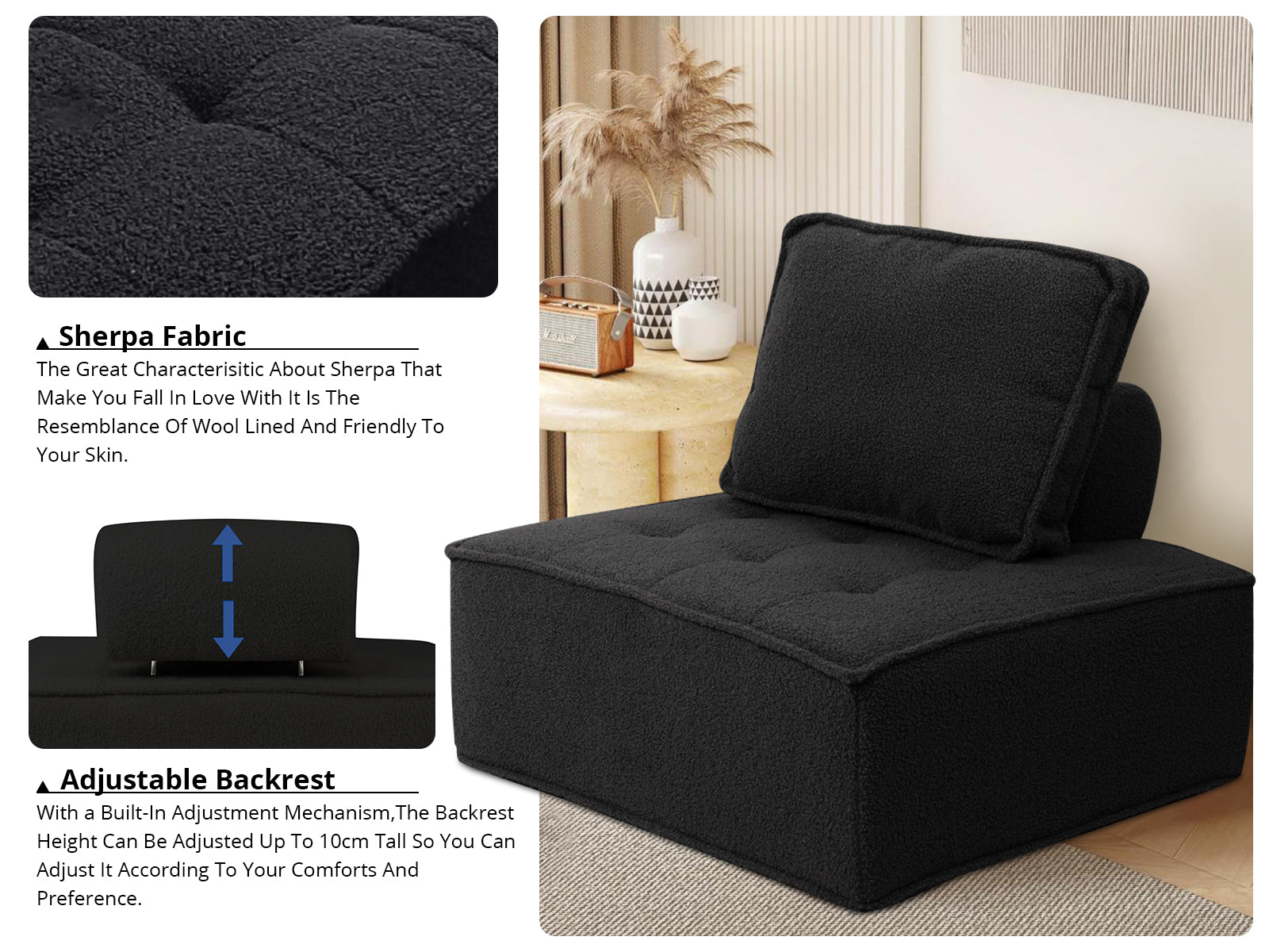 Brics Modular Sofa - Black