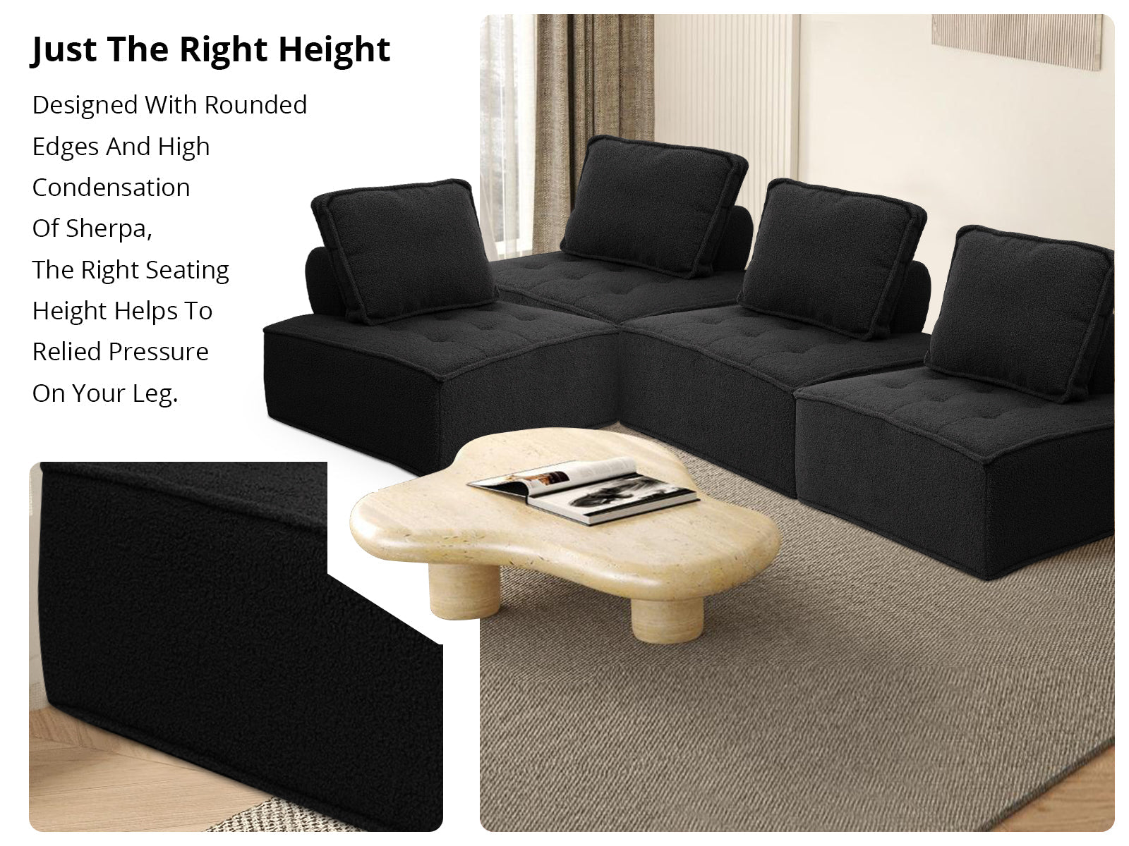 Brics Modular Sofa - Black