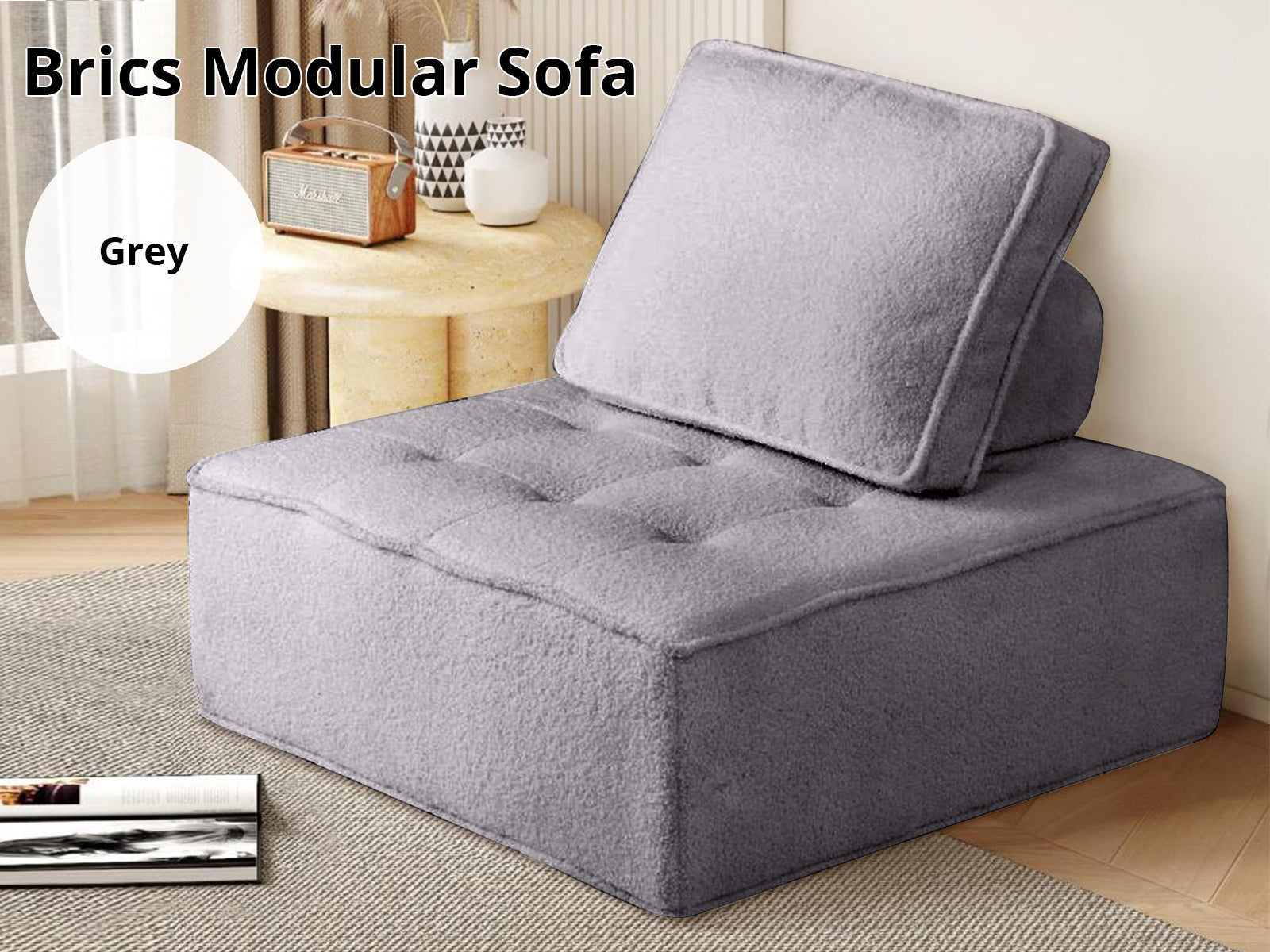 Brics Modular Sofa - Grey
