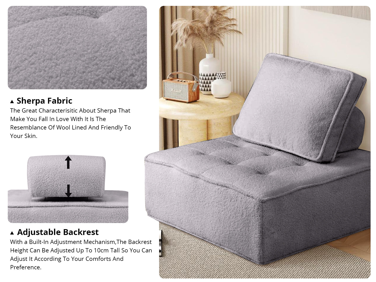 Brics Modular Sofa - Grey