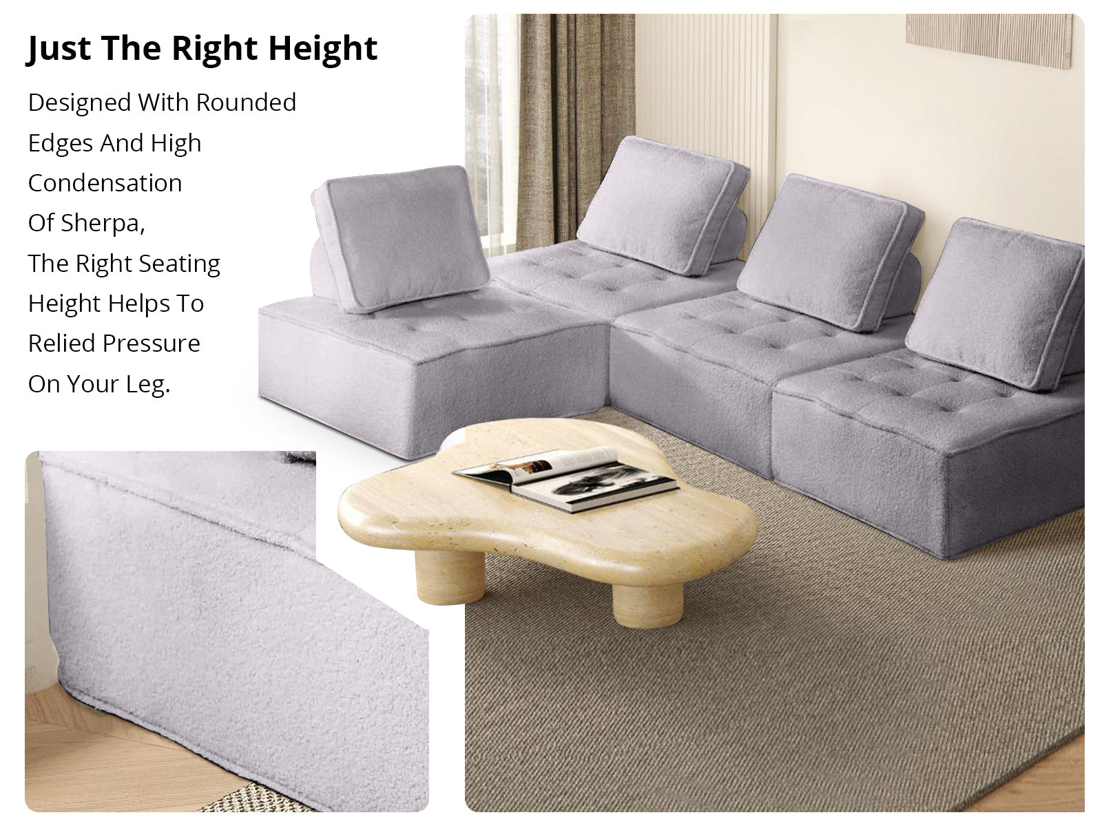 Brics Modular Sofa - Grey