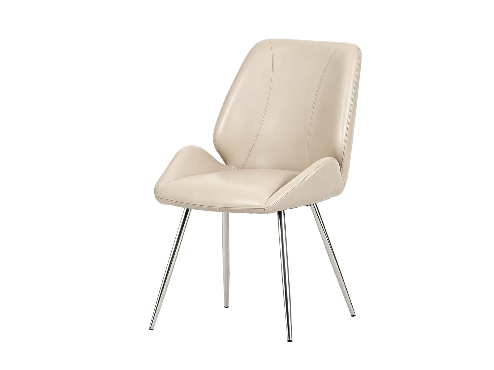 Dining Chair PU Beige - Set of 2