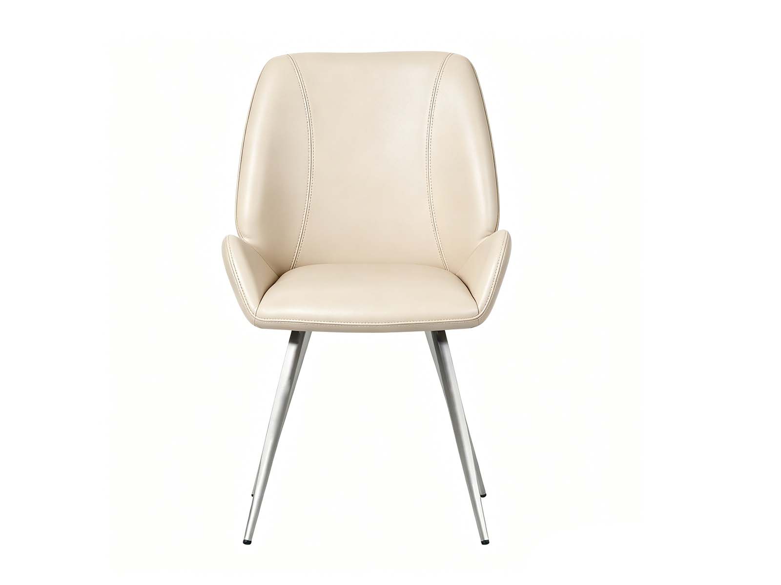 Dining Chair PU Beige - Set of 2