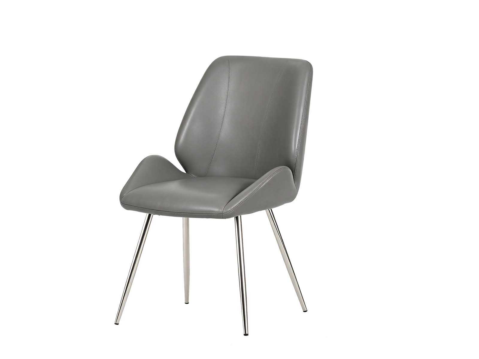 Dining Chair PU Grey - Set of 2