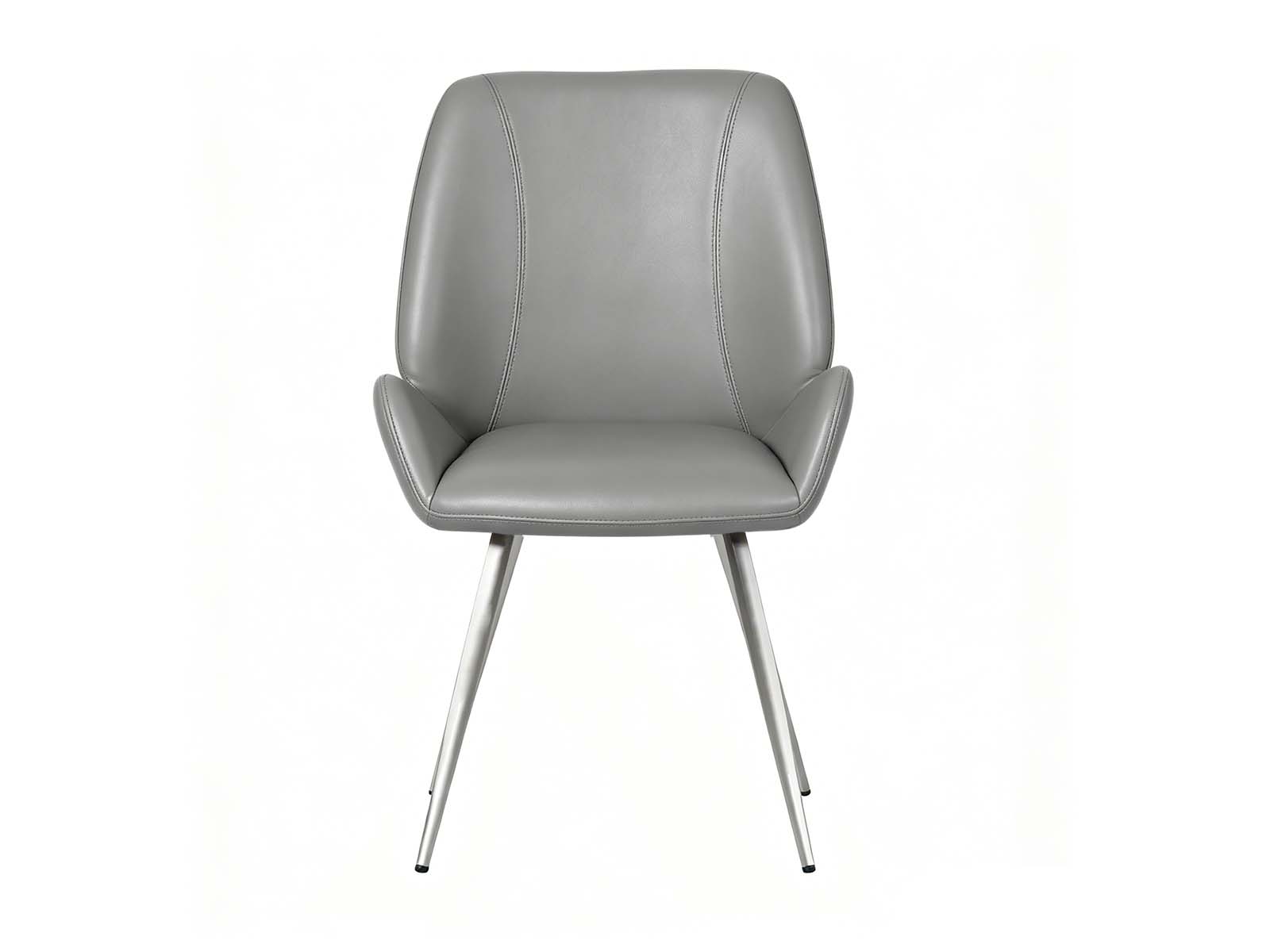 Dining Chair PU Grey - Set of 2