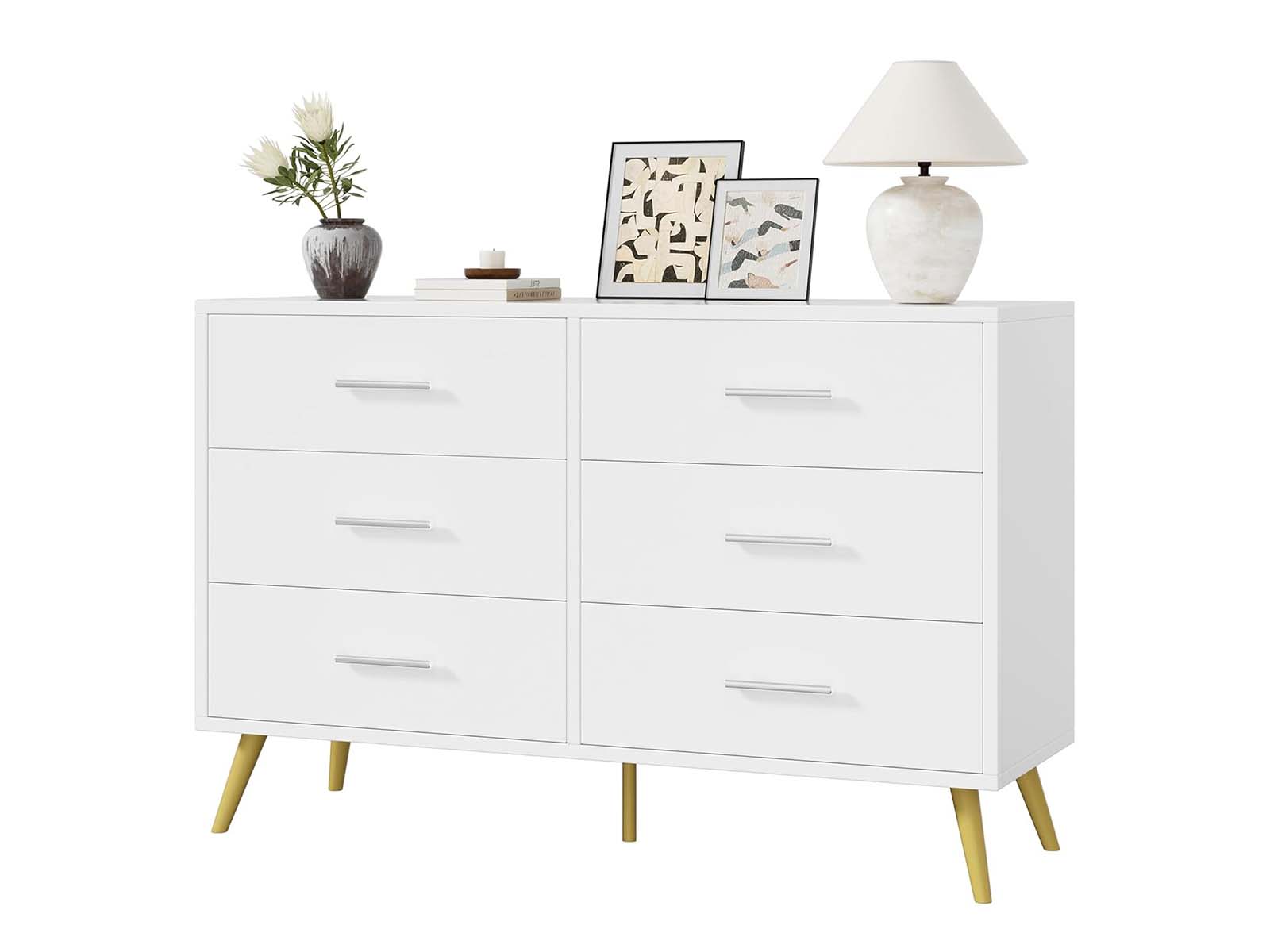 6-Drawer Cabinet - White