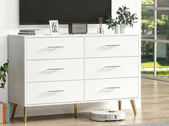 6-Drawer Cabinet - White