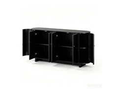 Black Buffet Cabinet - 160 cm
