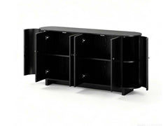 Black Buffet Cabinet - 160 cm