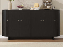 Black Buffet Cabinet - 160 cm