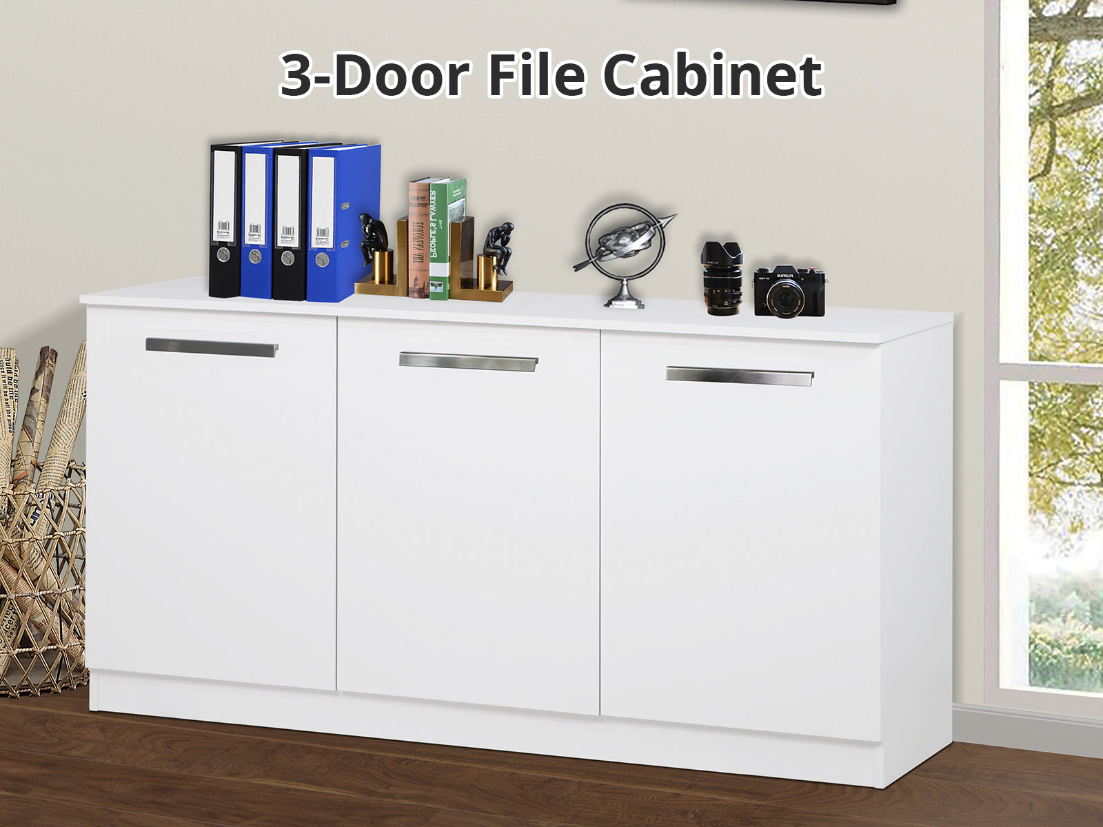 3-Door File Cabinet