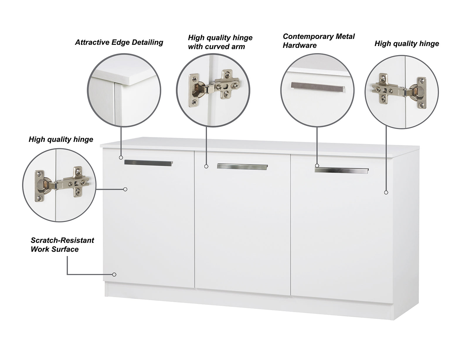 3-Door File Cabinet