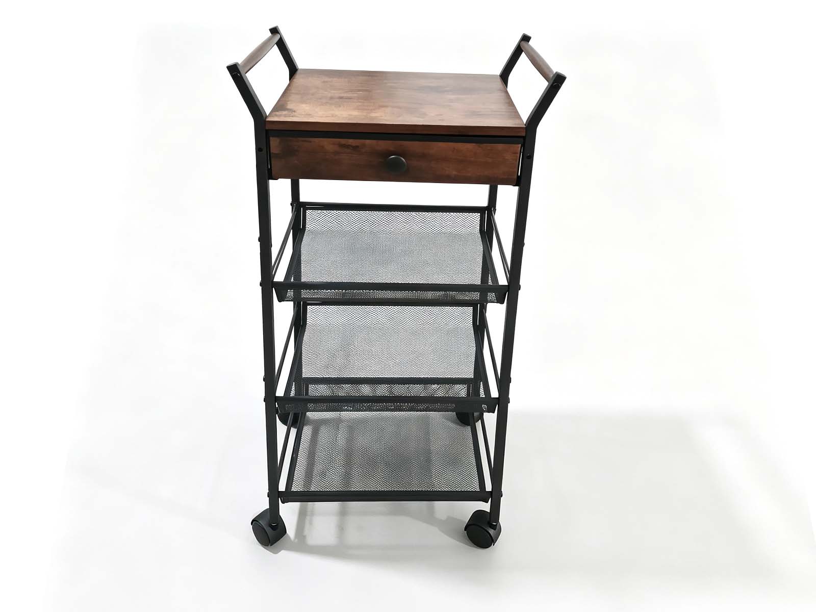 Dining Cart - Black & Walnut