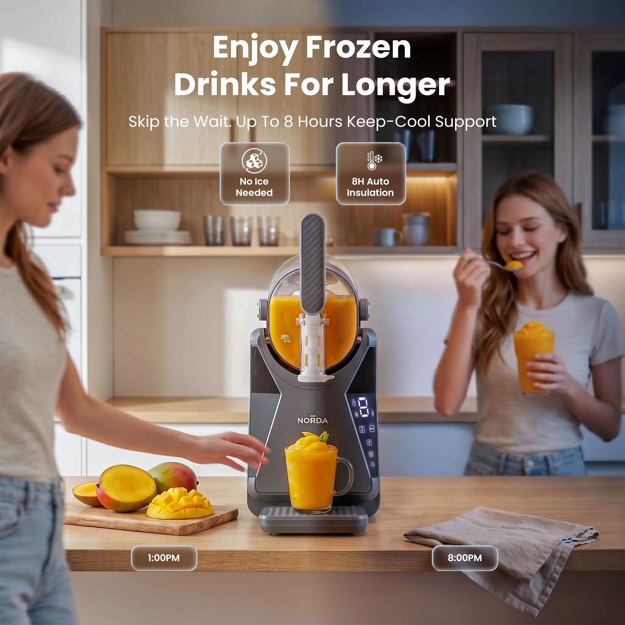 1.3L Slushie Machine Frozen Drink Maker Slushy Ice Cream Maker