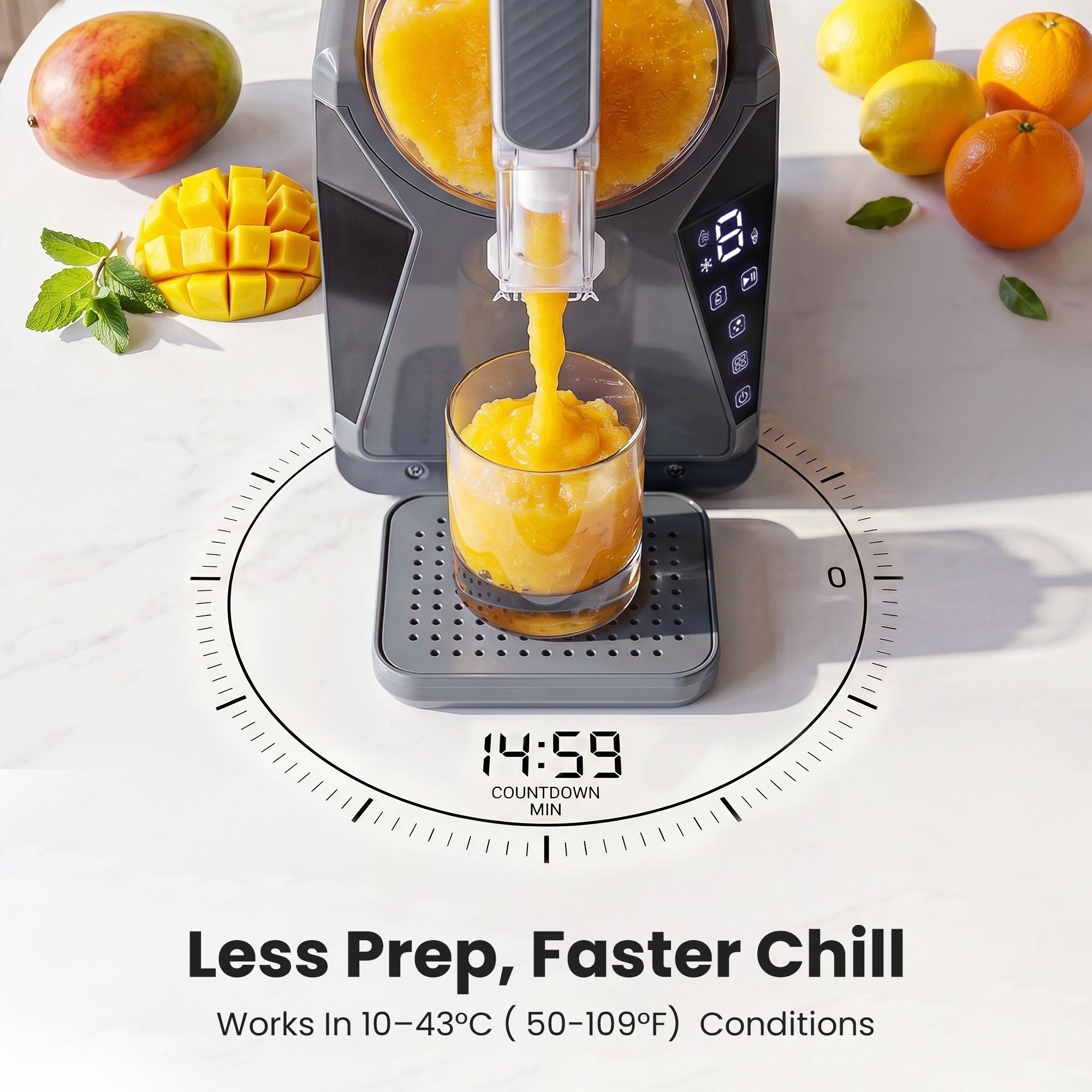 1.3L Slushie Machine Frozen Drink Maker Slushy Ice Cream Maker
