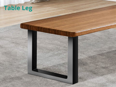 DS Box Shape Metal Table Legs - Set of 2