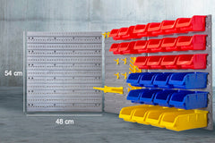 88 Parts Wall-Mounted Storage Bin Rack