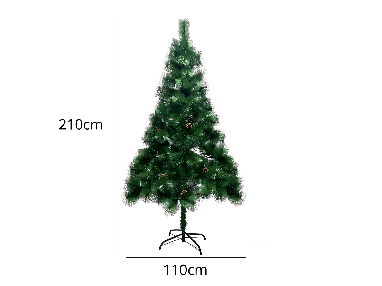 Christmas Tree with LED Lights - 7Ft/210 cm