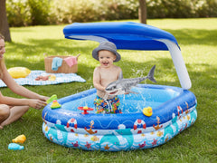Bestway Family Pool with Canopy  + ZURU Robo Alive Shark Attack