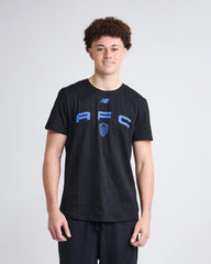 25/26 Unisex Casual Black Tee - M