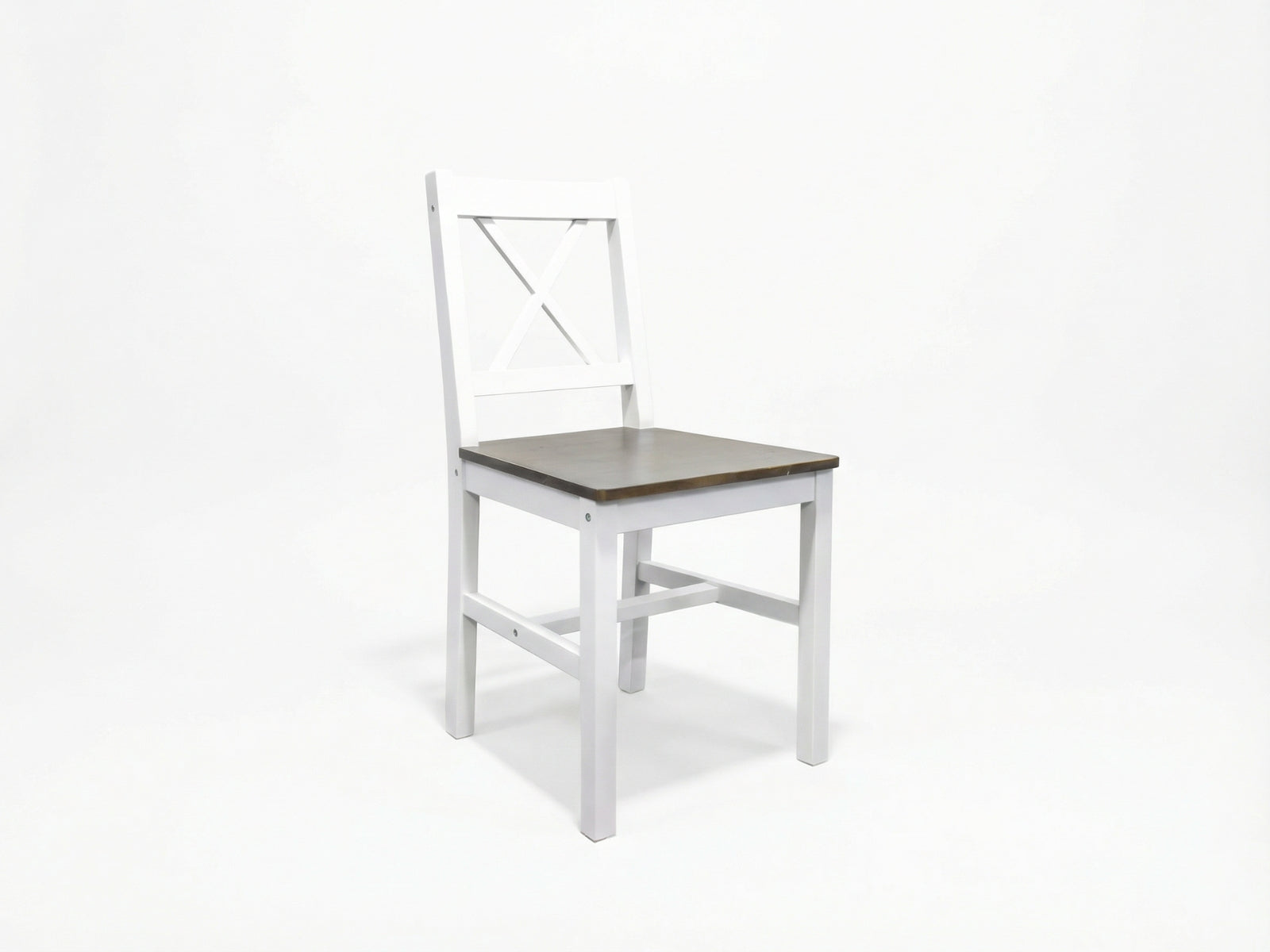 Ajax 5-Piece Dining Set - White & Teak