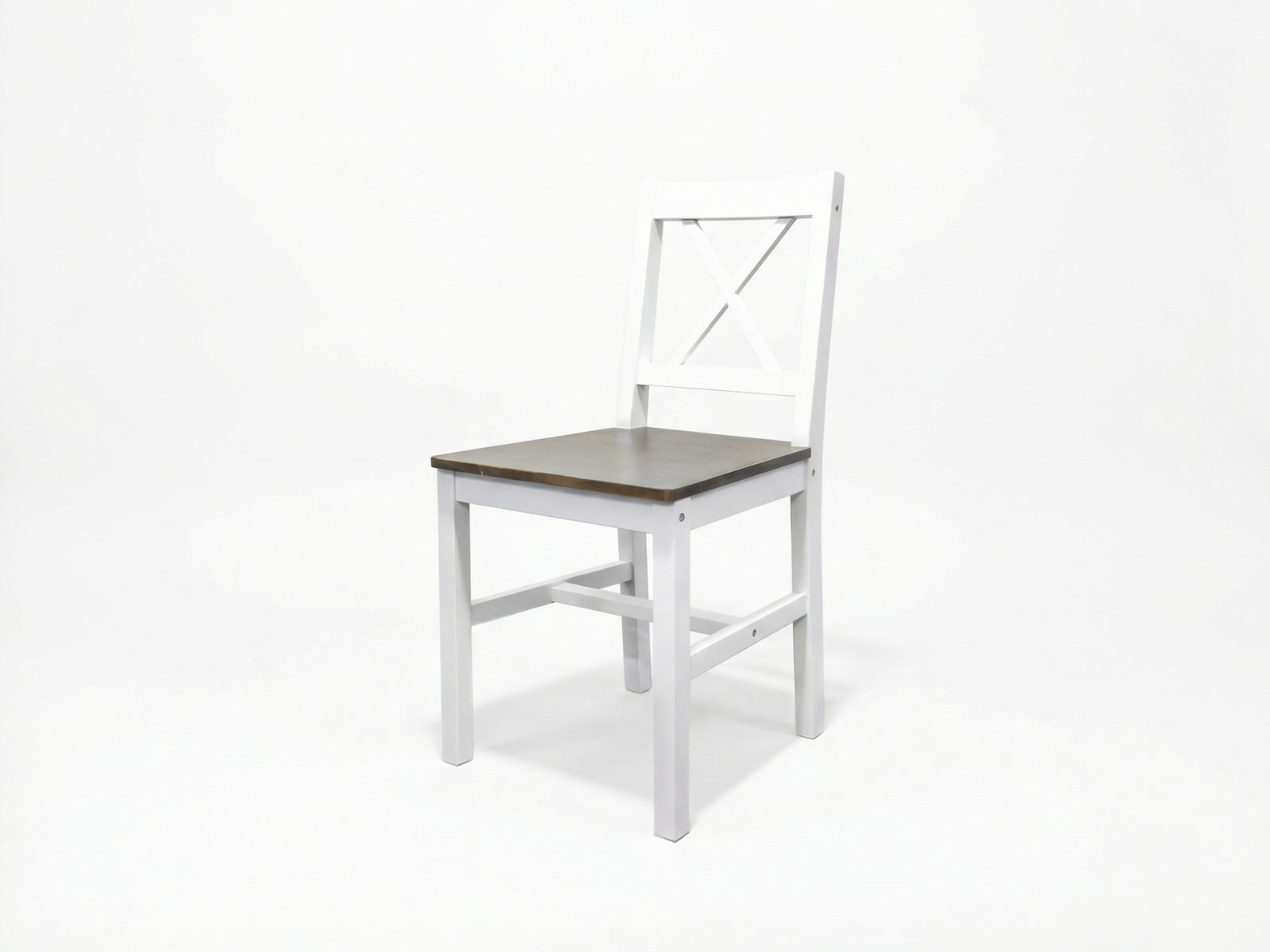 Ajax 5-Piece Dining Set - White & Teak