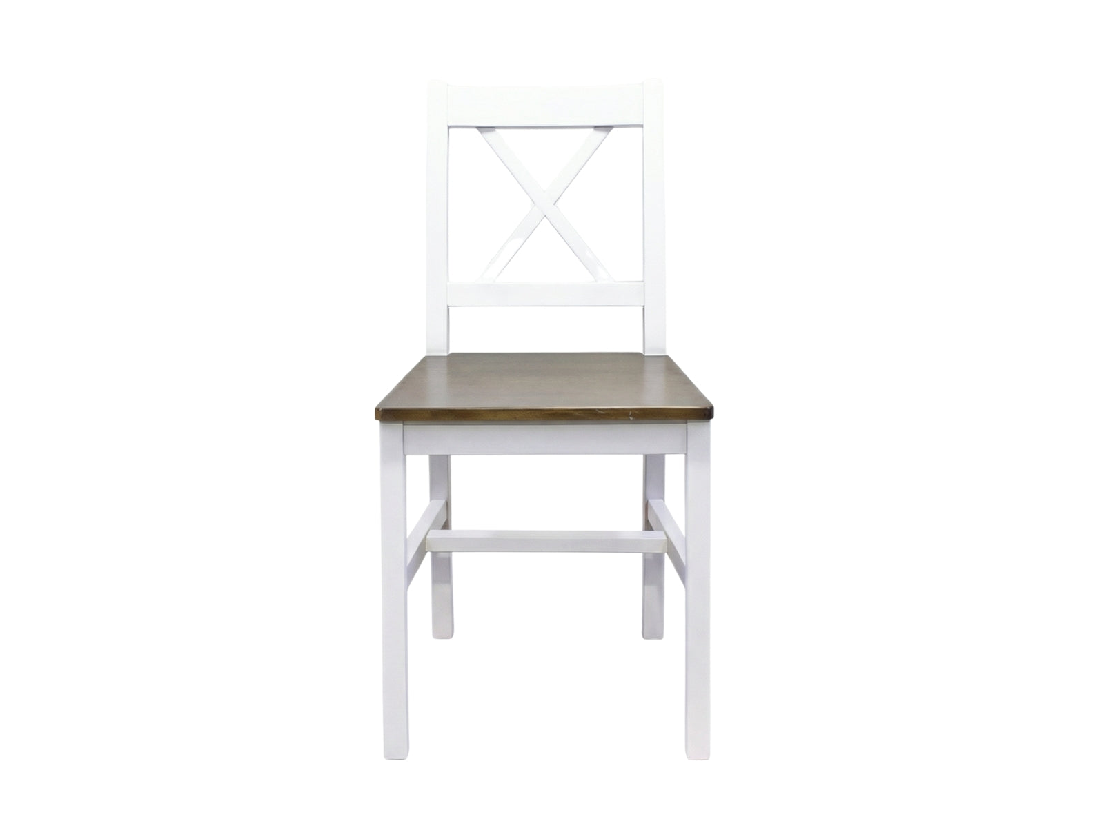 Ajax 5-Piece Dining Set - White & Teak