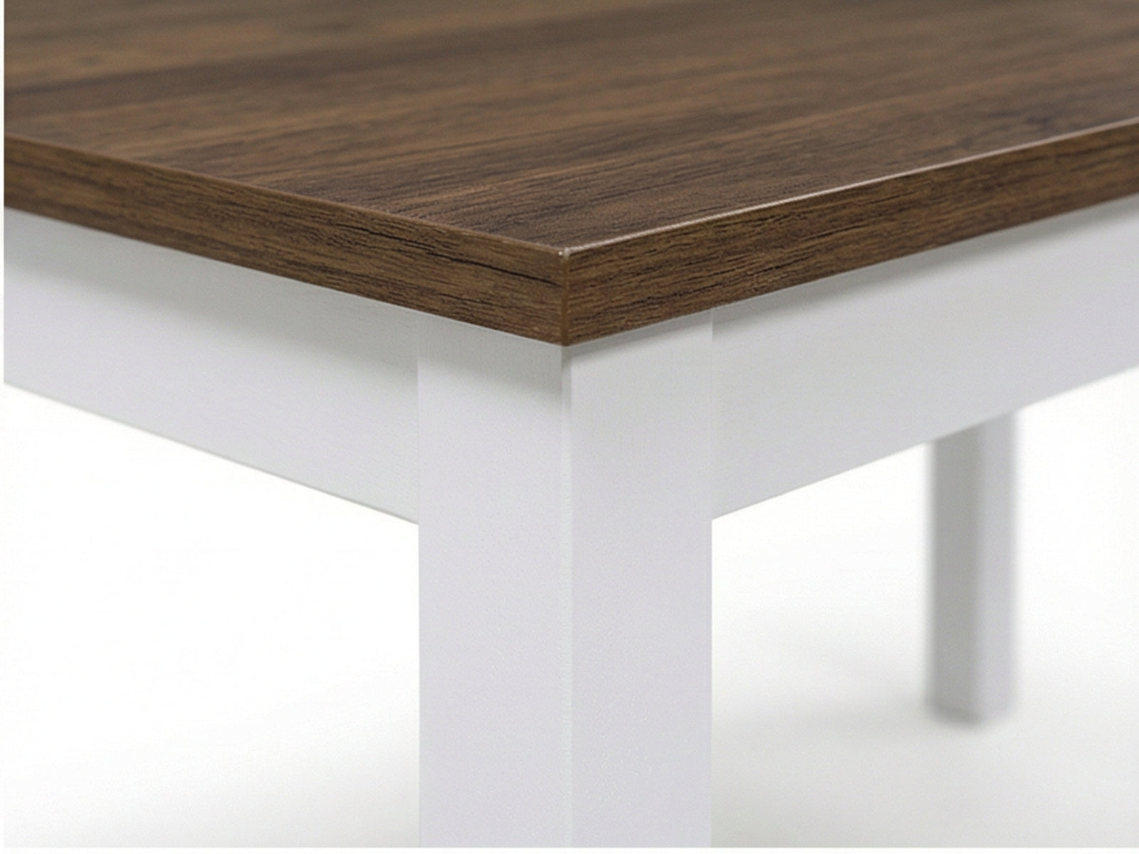 Ajax 5-Piece Dining Set - White & Teak