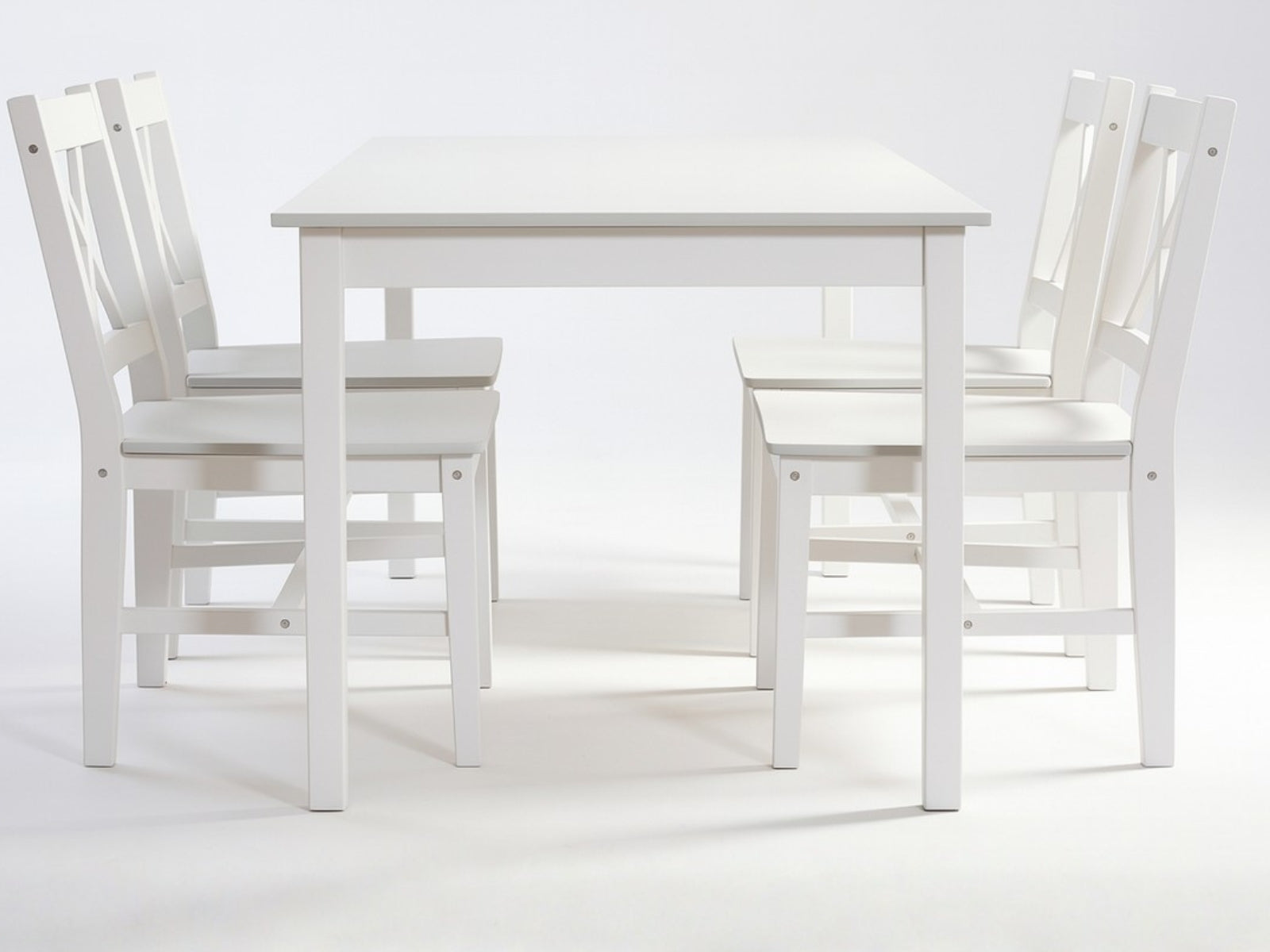Ajax 5-Piece Dining Set - White