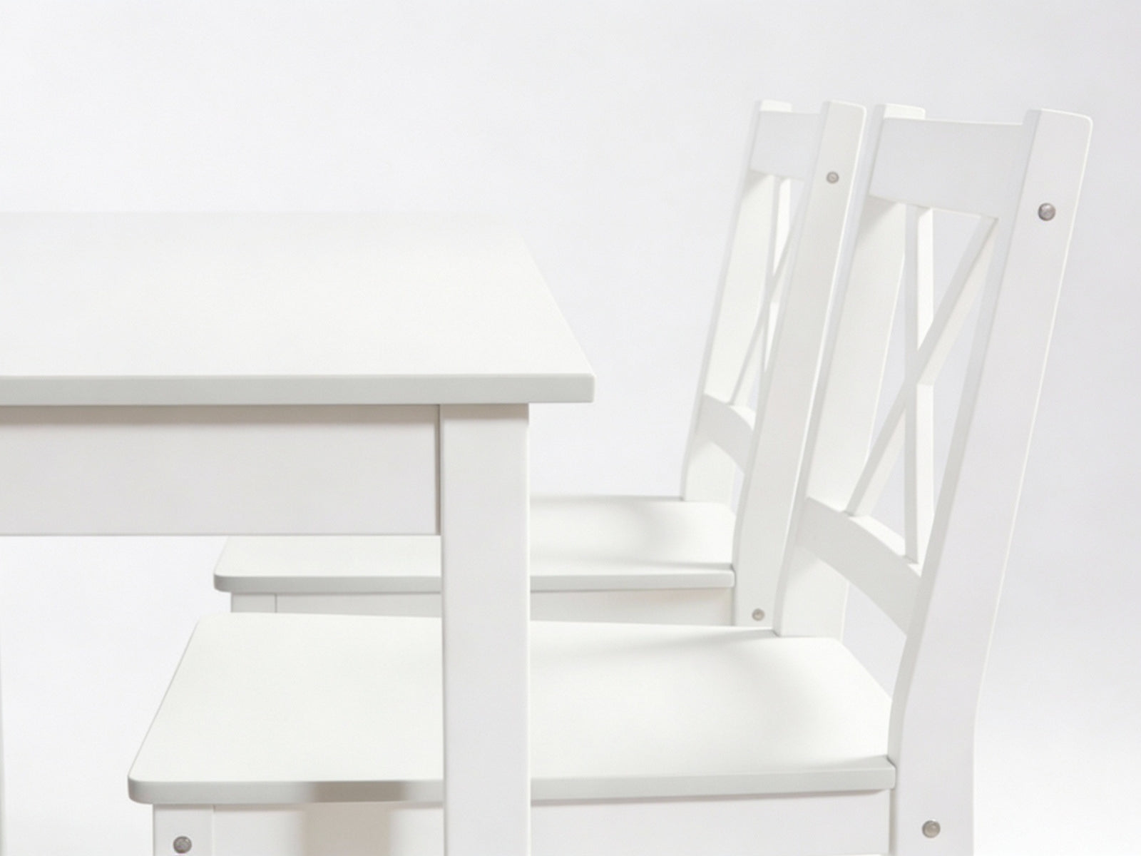Ajax 5-Piece Dining Set - White