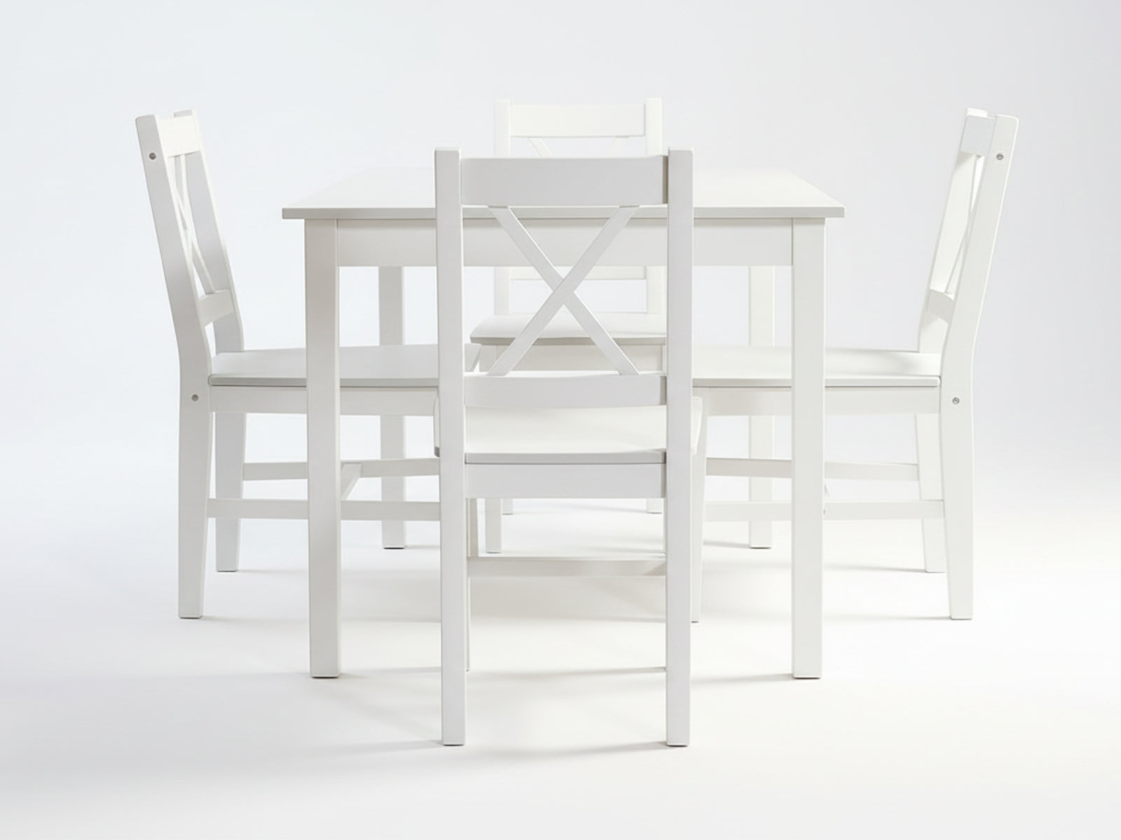 Ajax 5-Piece Dining Set - White