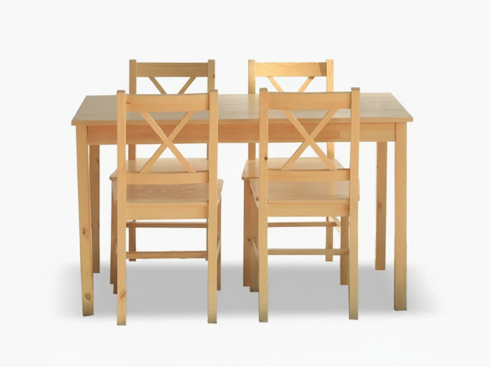 Ajax 5-Piece Dining Set - Natural Wood